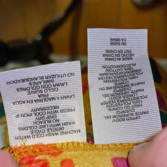 Rachel by Rachel Roy button up shirt dress, unique colorful print, sz 6 - Picture 9 of 9